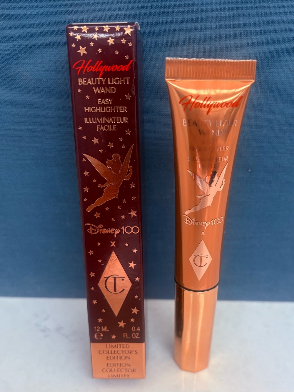 Charlotte Tilbury Rose Gold Hollywood Beauty Light Wand Highlighter - MSRP $44